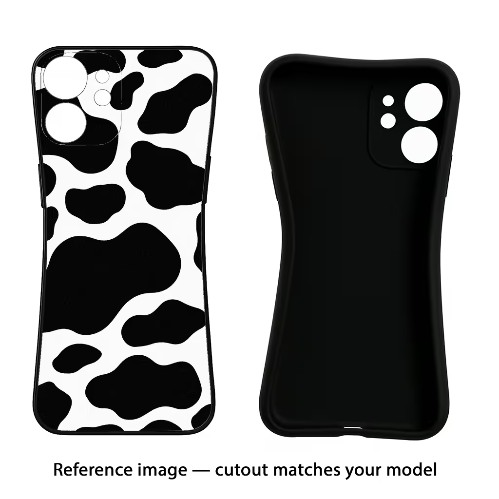 Cow Spots Samsung A56 5G Black Soft Case Back Cover by Casekaro