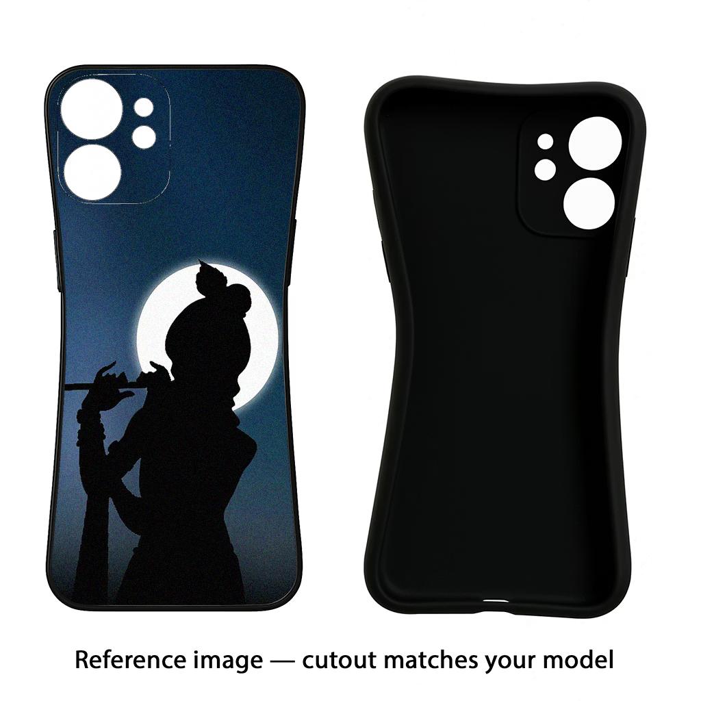 Shri Krishna Silhouette Samsung S24 FE 5G Black Soft Case Back Cover by Casekaro