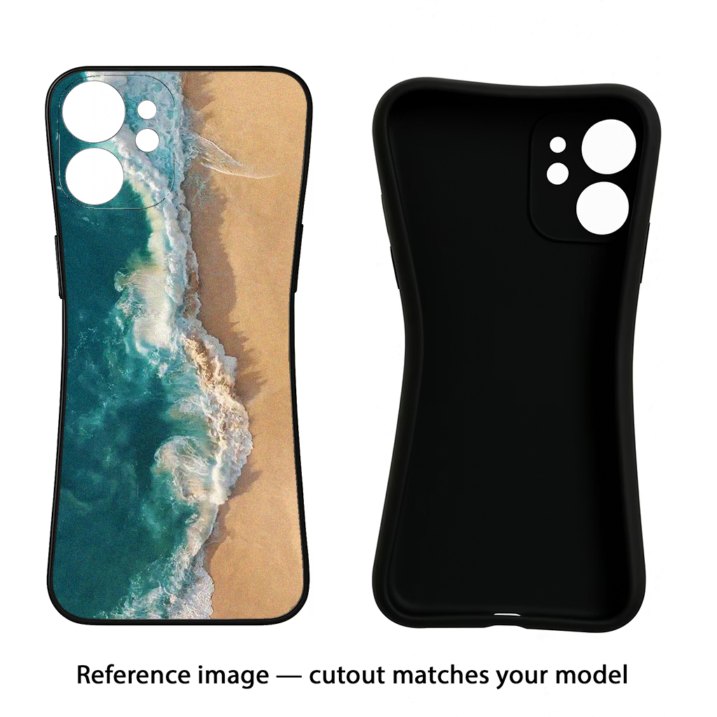 Ocean Beach CMF by Nothing Phone 1 Black Soft Case Back Cover by Casekaro