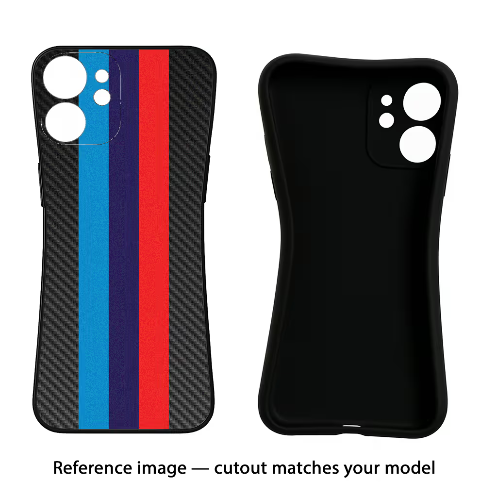 BMW Stripes Pattern Oppo A18/Oppo A38 Black Soft Case Back Cover by Casekaro