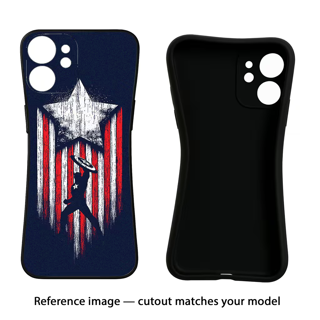 Captain America Marvel Art Vivo T4x 5G Black Soft Case Back Cover by Casekaro