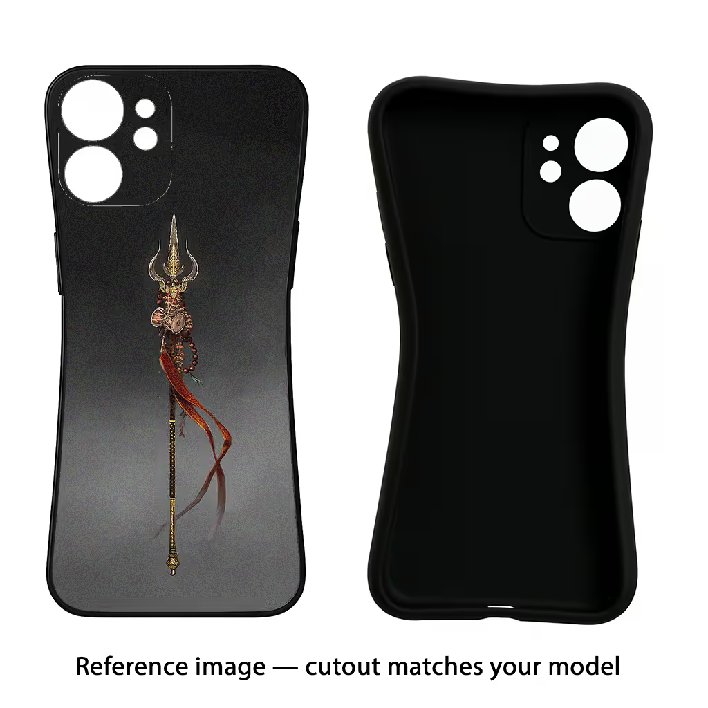 Shiv Trishul Samsung A56 5G Black Soft Case Back Cover by Casekaro