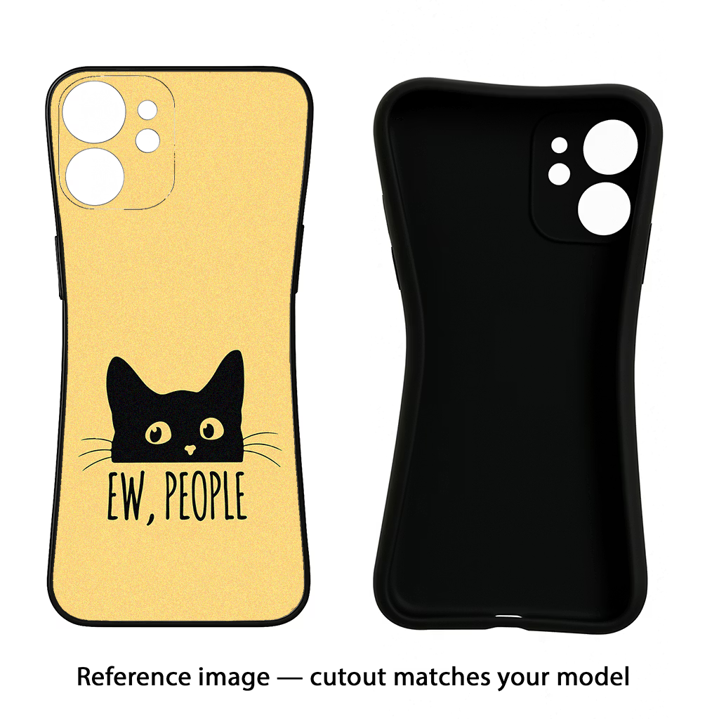 Ew People Catitude CMF by Nothing Phone 1 Black Soft Case Back Cover by Casekaro