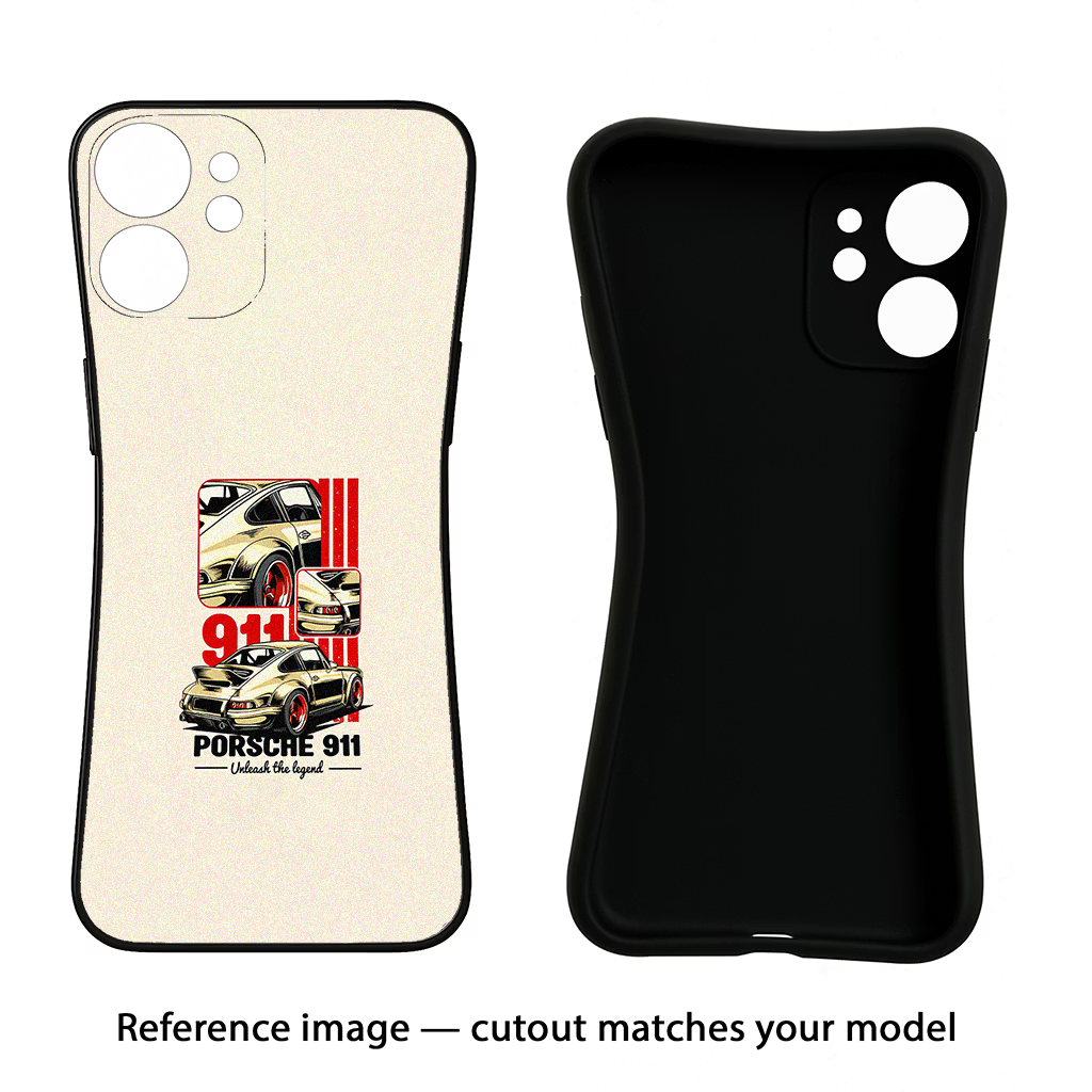 Classic Porsche 911 Samsung S24 FE 5G Black Soft Case Back Cover by Casekaro