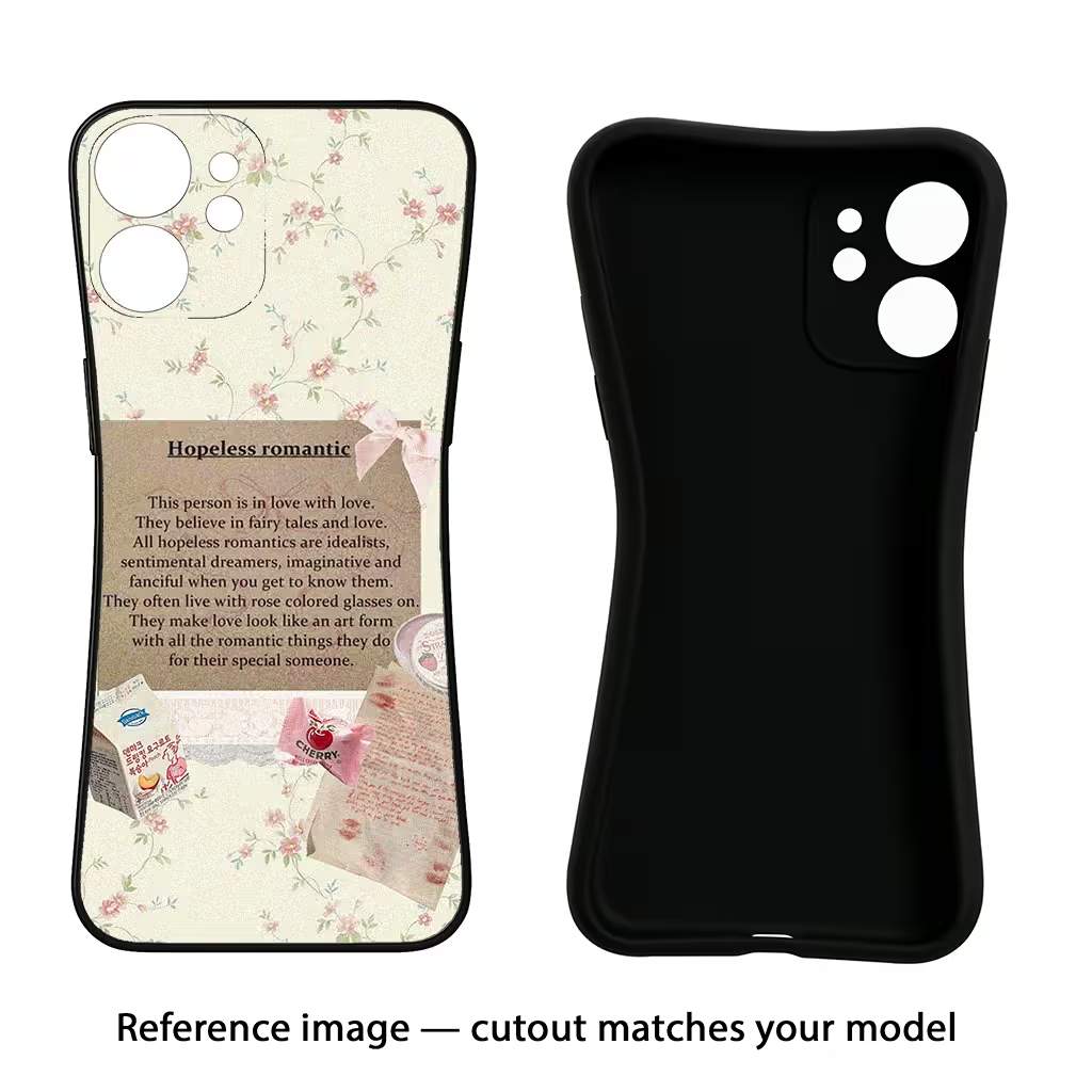 Hopeless Romantic Samsung A56 5G Black Soft Case Back Cover by Casekaro