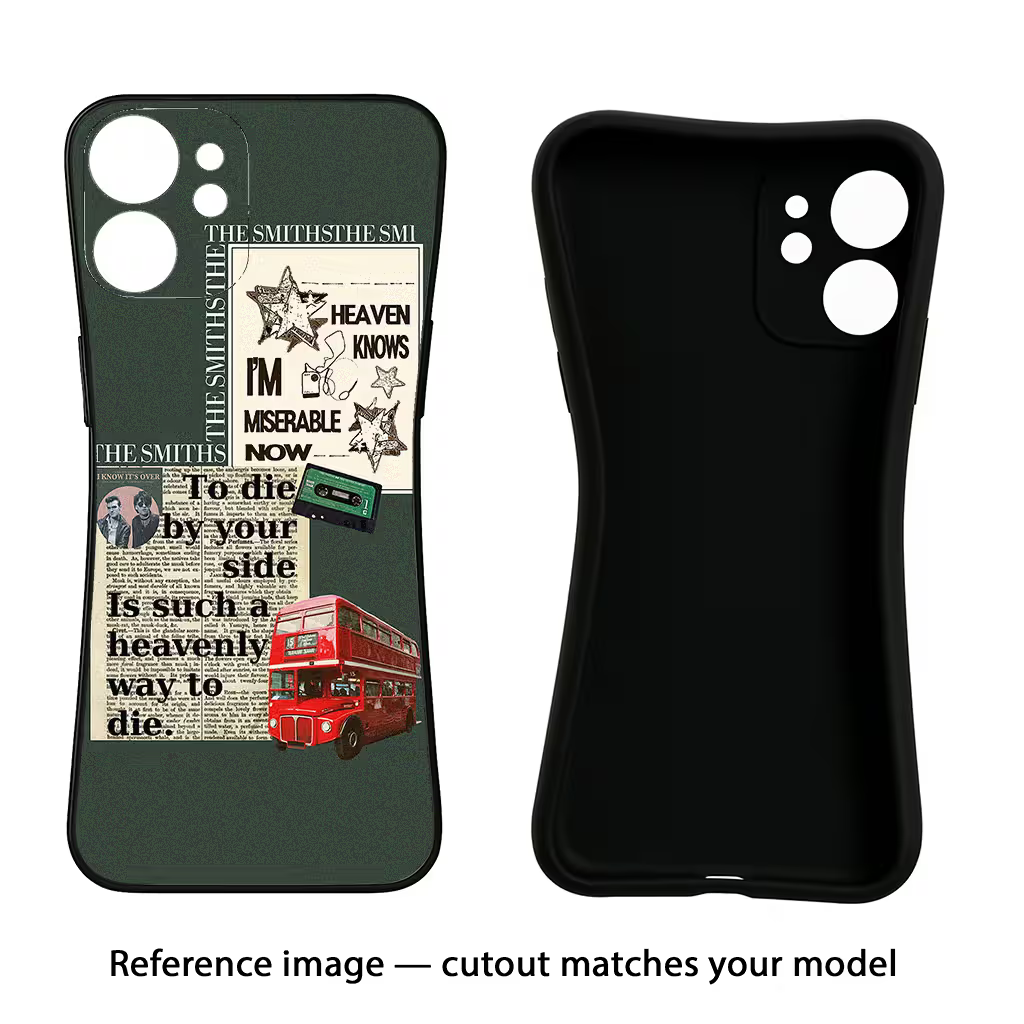 The Smiths Samsung A56 5G Black Soft Case Back Cover by Casekaro