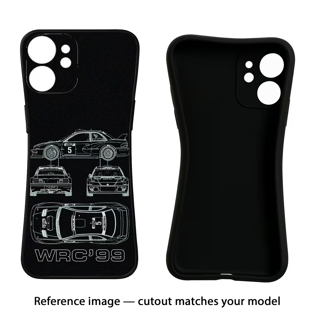 WRC'99 IQOO Z9S Pro 5G Black Soft Case Back Cover by Casekaro