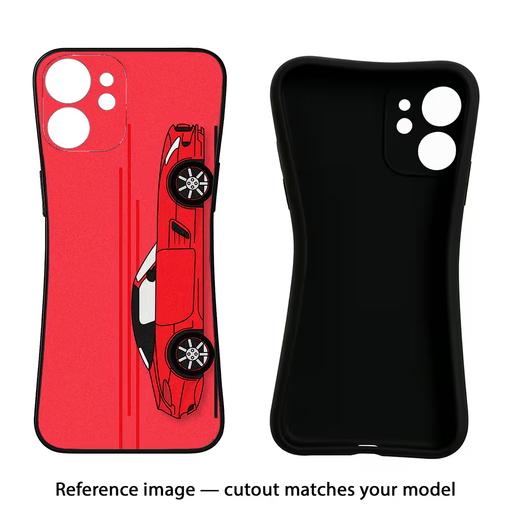 Red Velocity IQOO Z9S Pro 5G Black Soft Case Back Cover by Casekaro