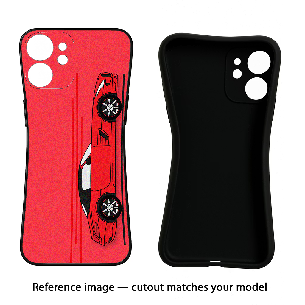 Red Velocity CMF by Nothing Phone 1 Black Soft Case Back Cover by Casekaro