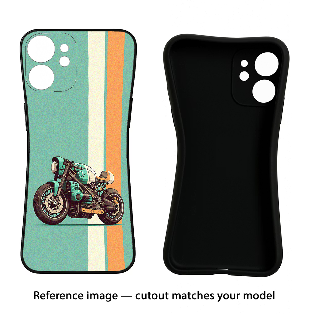 Striped Moto Drift Samsung S24 FE 5G Black Soft Case Back Cover by Casekaro