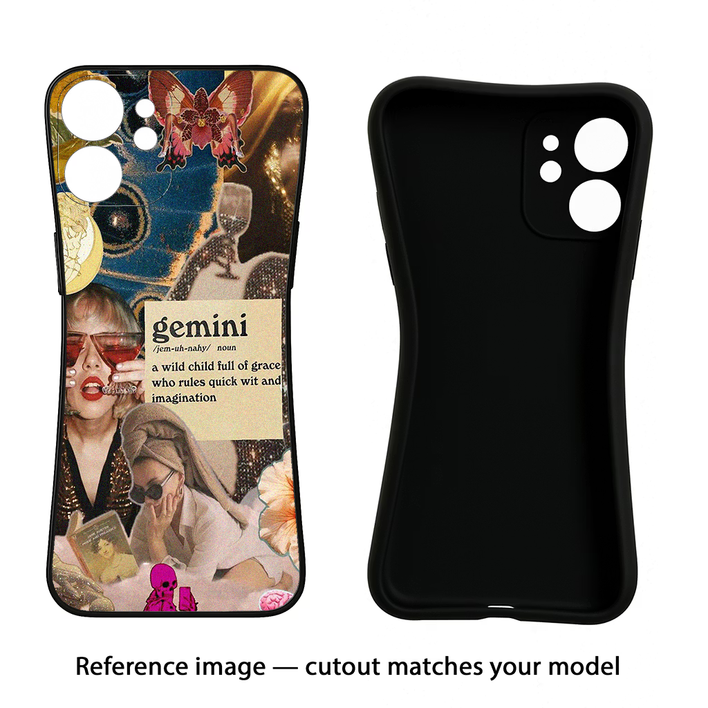 Gemini Zodiac CMF by Nothing Phone 1 Black Soft Case Back Cover by Casekaro
