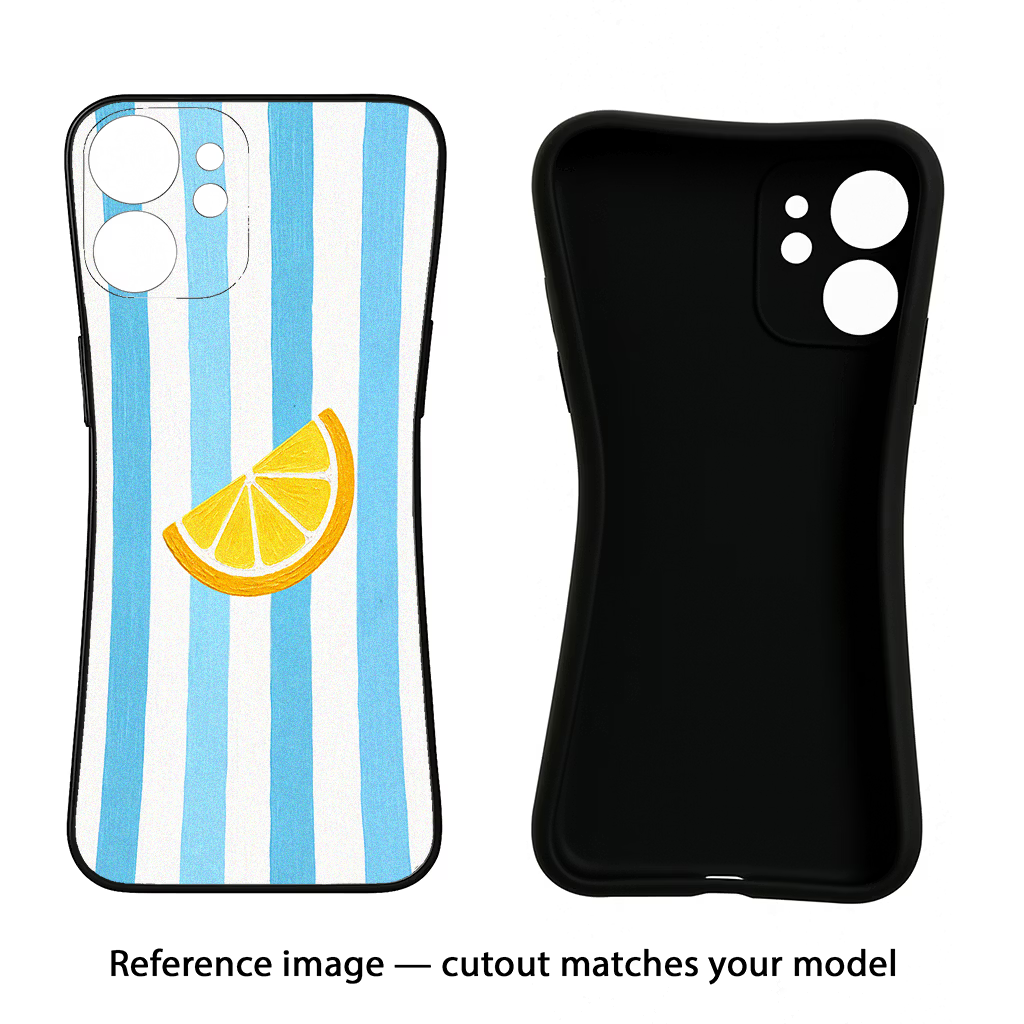 Summer Lemon CMF by Nothing Phone 1 Black Soft Case Back Cover by Casekaro
