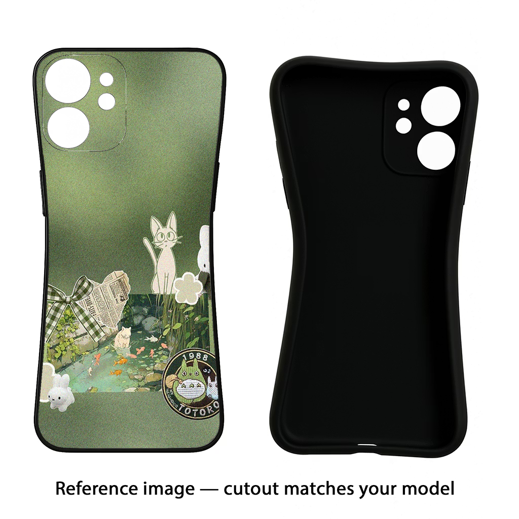 Aesthetic anime CMF by Nothing Phone 1 Black Soft Case Back Cover by Casekaro