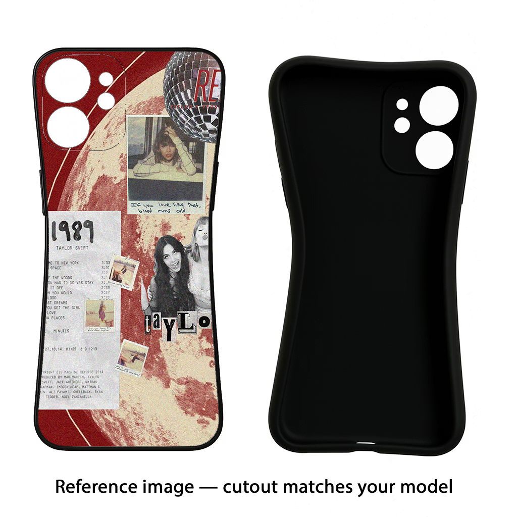 Taylor Swift CMF by Nothing Phone 1 Black Soft Case Back Cover by Casekaro
