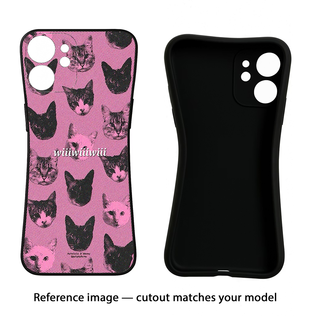 Pink Cats CMF by Nothing Phone 1 Black Soft Case Back Cover by Casekaro