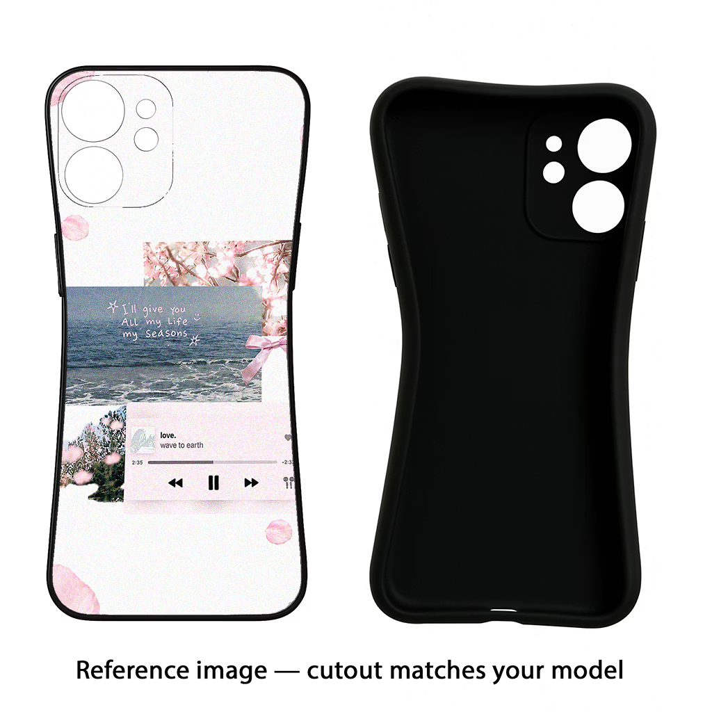Wave to earth CMF by Nothing Phone 1 Black Soft Case Back Cover by Casekaro