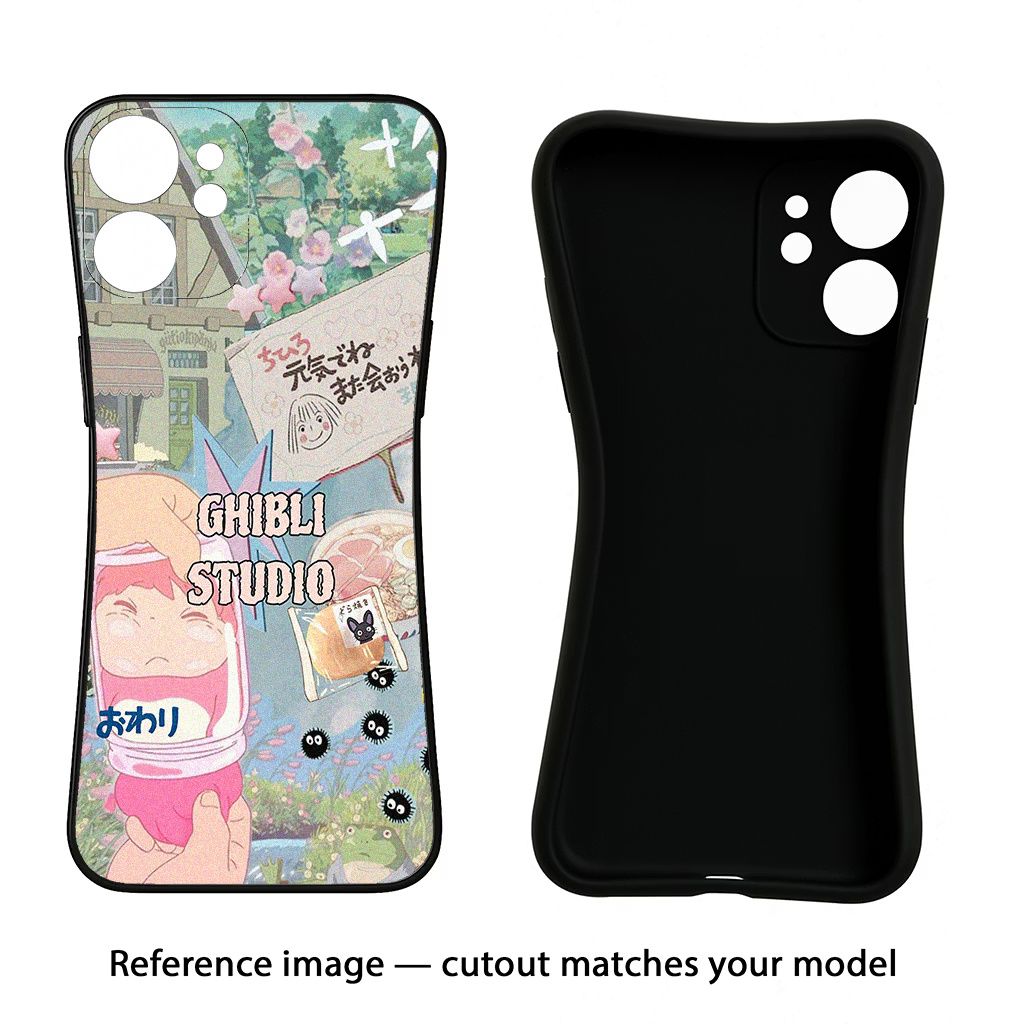 Studio Ghibli CMF by Nothing Phone 1 Black Soft Case Back Cover by Casekaro