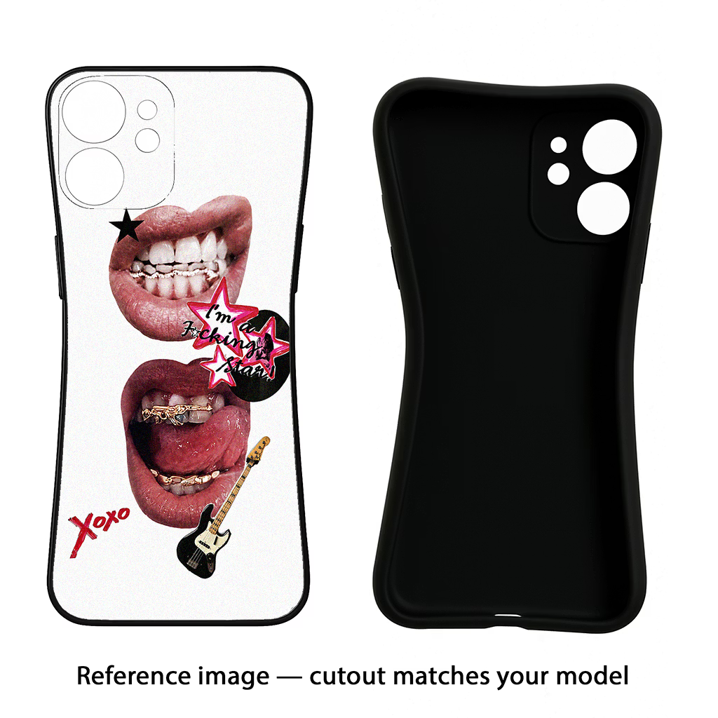 Rockstar CMF by Nothing Phone 1 Black Soft Case Back Cover by Casekaro