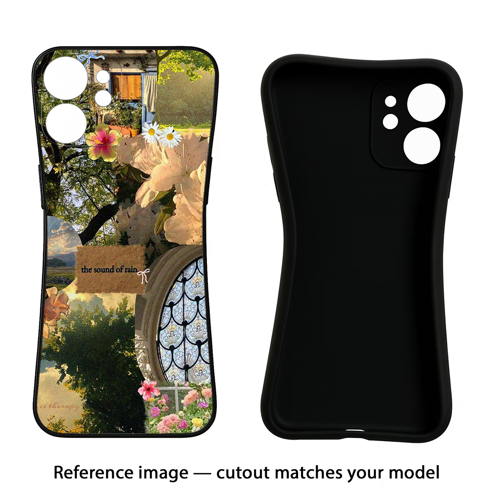 Rain Samsung S24 FE 5G Black Soft Case Back Cover by Casekaro