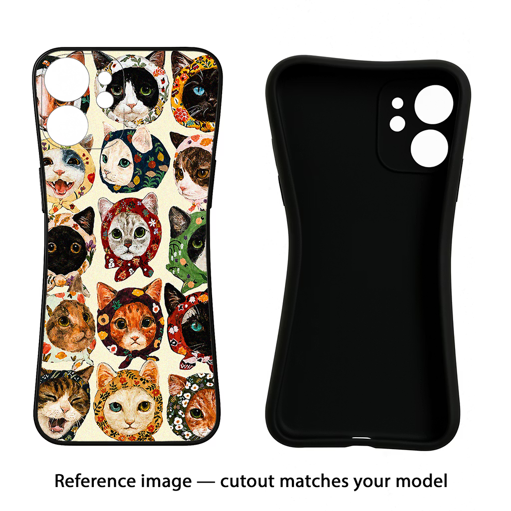 Cool Cat CMF by Nothing Phone 1 Black Soft Case Back Cover by Casekaro