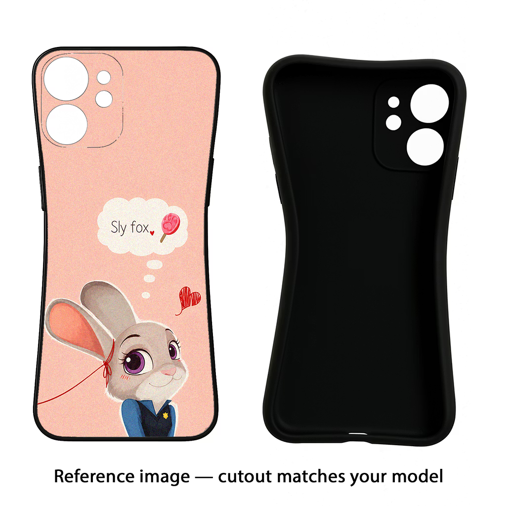 Judy Charm Samsung S24 FE 5G Black Soft Case Back Cover by Casekaro