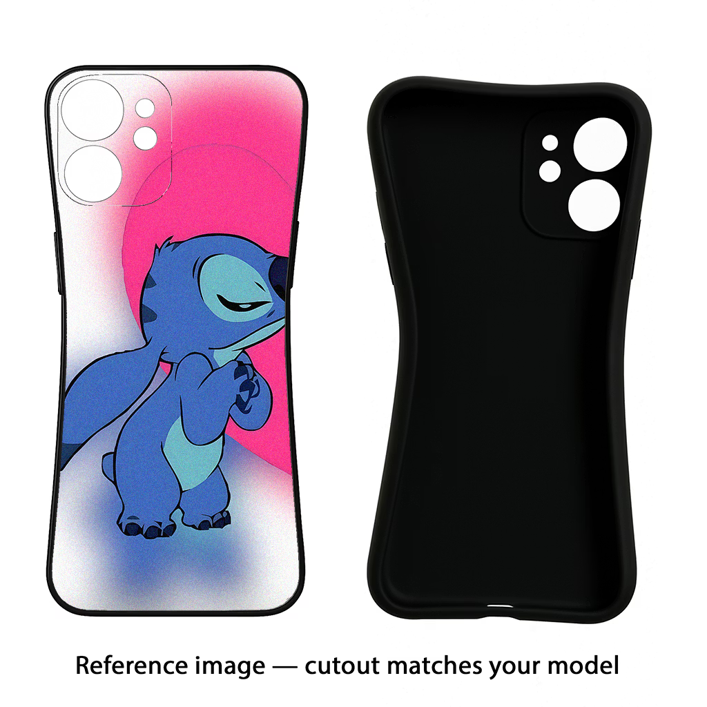 Stitch Hug Samsung S24 FE 5G Black Soft Case Back Cover by Casekaro