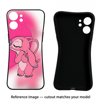 Angel Hug Motorola G85 Black Soft Case Back Cover by Casekaro
