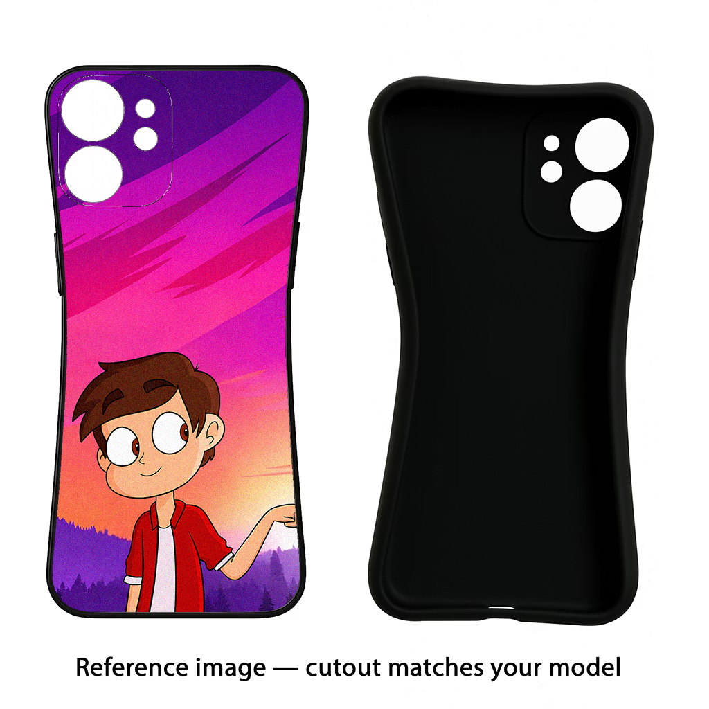 Marco Sunset Oppo A18/Oppo A38 Black Soft Case Back Cover by Casekaro