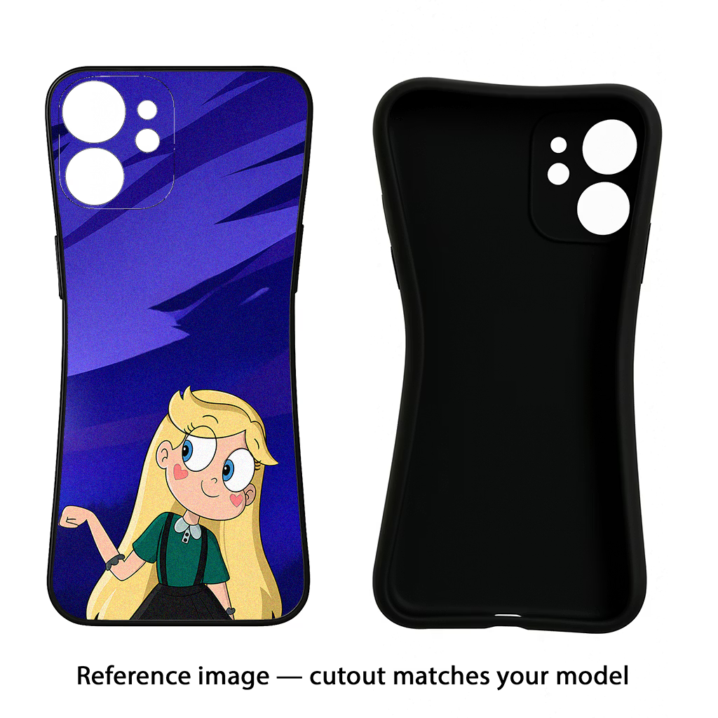Star Glow Oppo A18/Oppo A38 Black Soft Case Back Cover by Casekaro