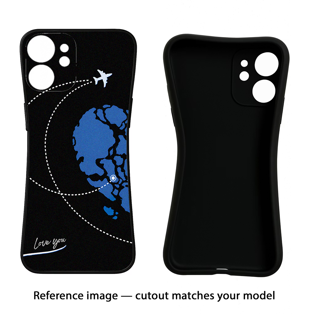 Love Orbit Samsung S24 FE 5G Black Soft Case Back Cover by Casekaro