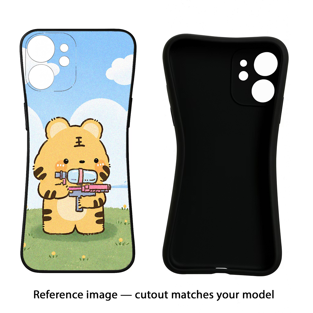Tiger Treat Samsung S24 FE 5G Black Soft Case Back Cover by Casekaro