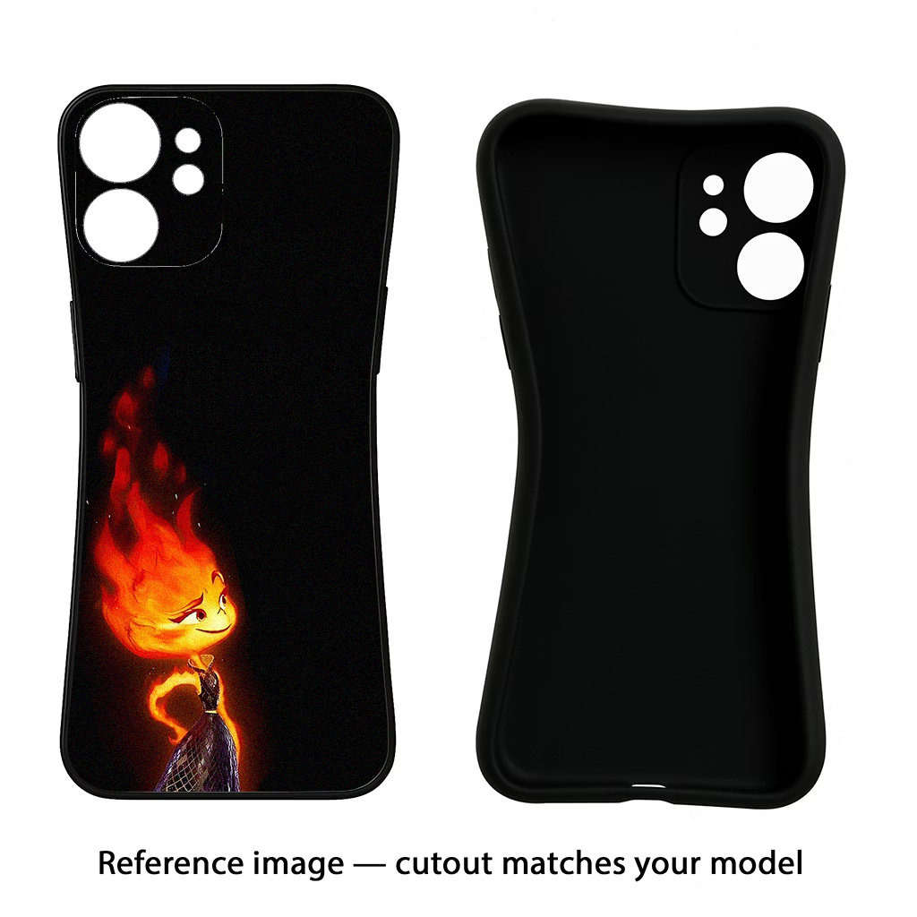 Ember Flame Samsung S24 FE 5G Black Soft Case Back Cover by Casekaro