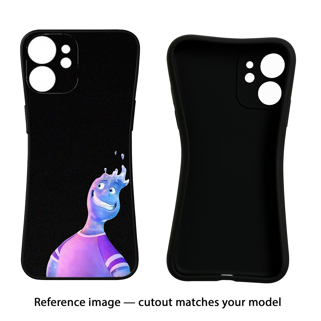 Wade Wave Oppo A18/Oppo A38 Black Soft Case Back Cover by Casekaro