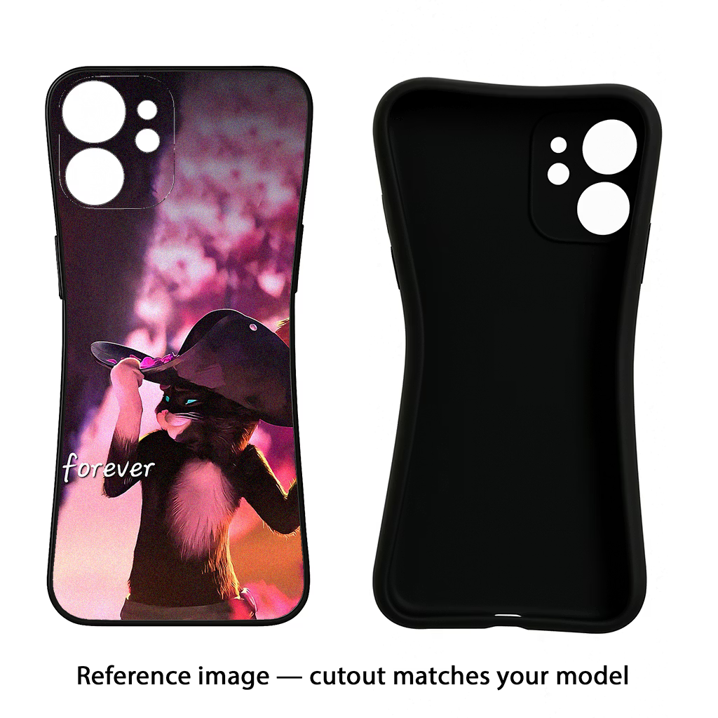 Forever Cat CMF by Nothing Phone 1 Black Soft Case Back Cover by Casekaro