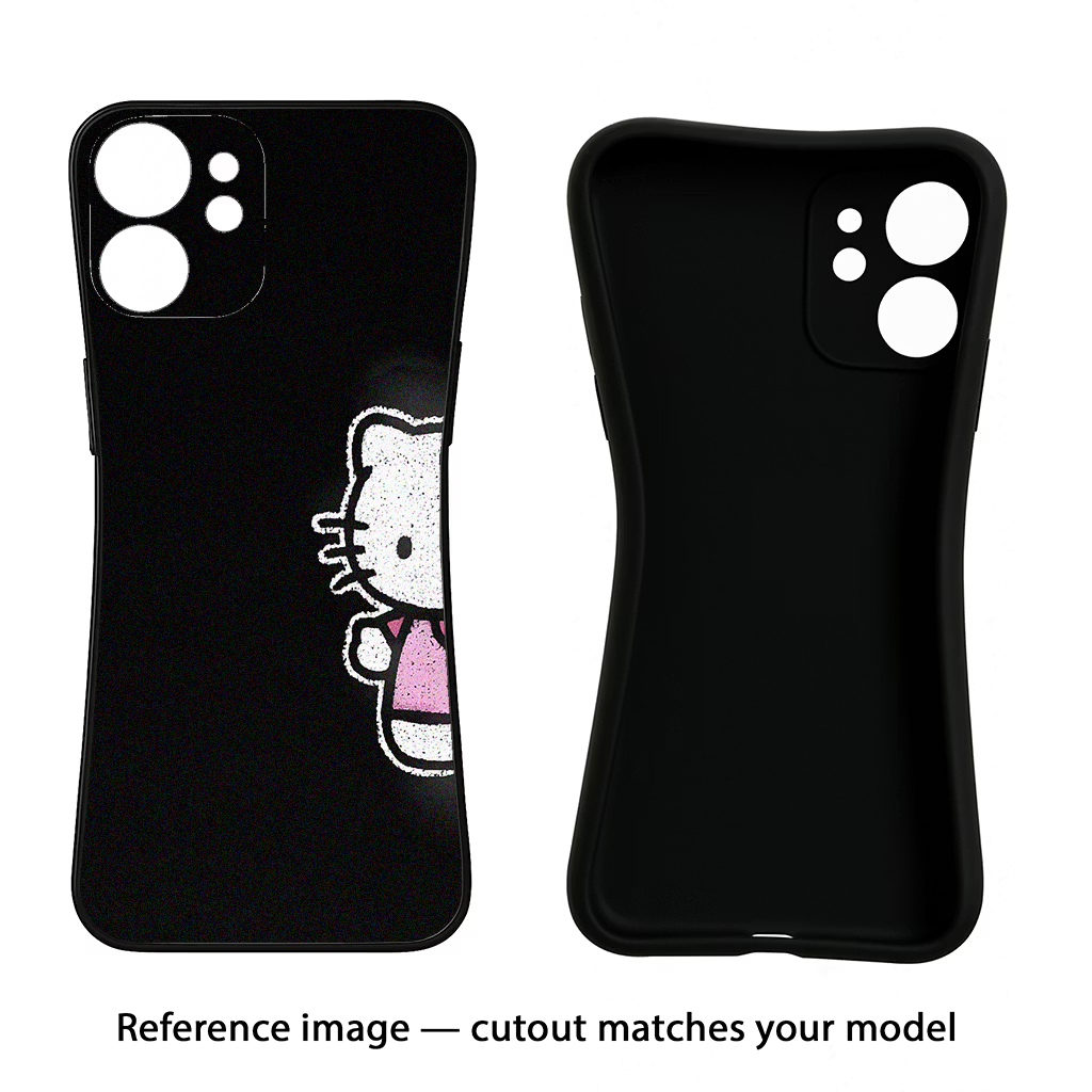 Kitty Charm CMF by Nothing Phone 1 Black Soft Case Back Cover by Casekaro