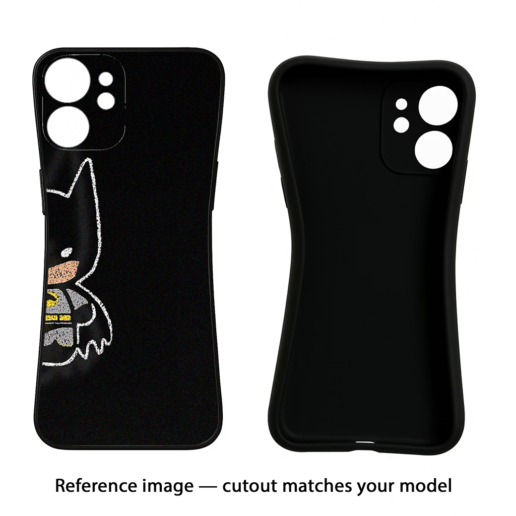 Bat Kitty CMF by Nothing Phone 1 Black Soft Case Back Cover by Casekaro
