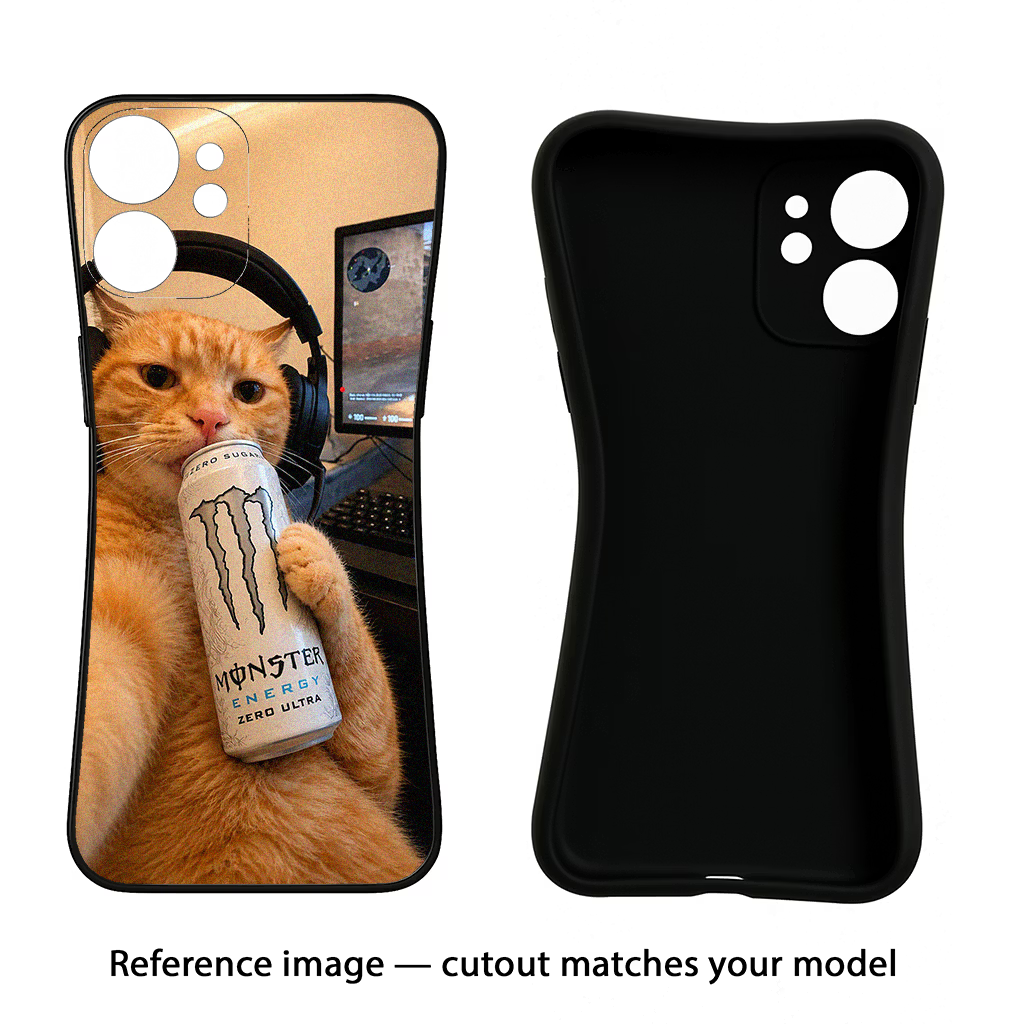 Gamer Cat Energy Samsung S24 FE 5G Black Soft Case Back Cover by Casekaro