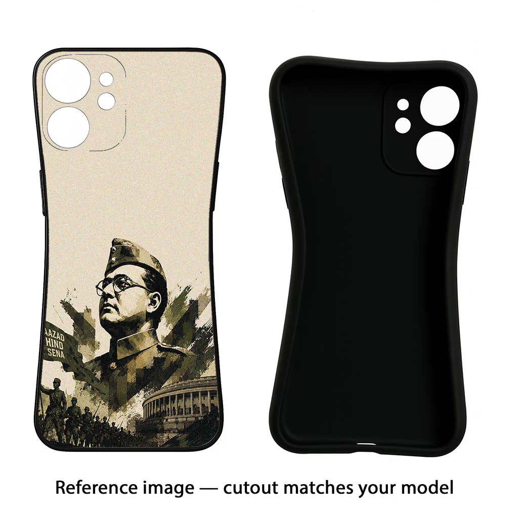 Netaji Rising Oppo A18/Oppo A38 Black Soft Case Back Cover by Casekaro