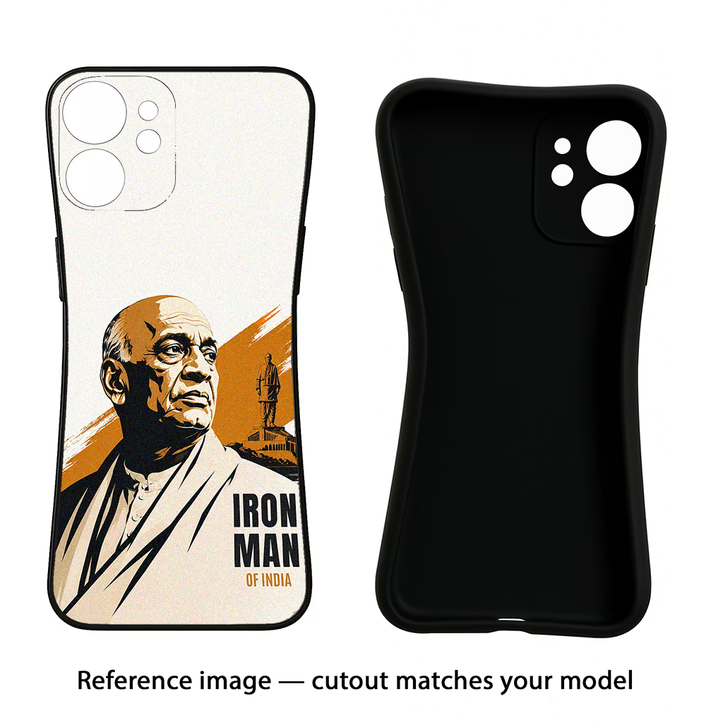 Sardar Patel Iron Will CMF by Nothing Phone 1 Black Soft Case Back Cover by Casekaro