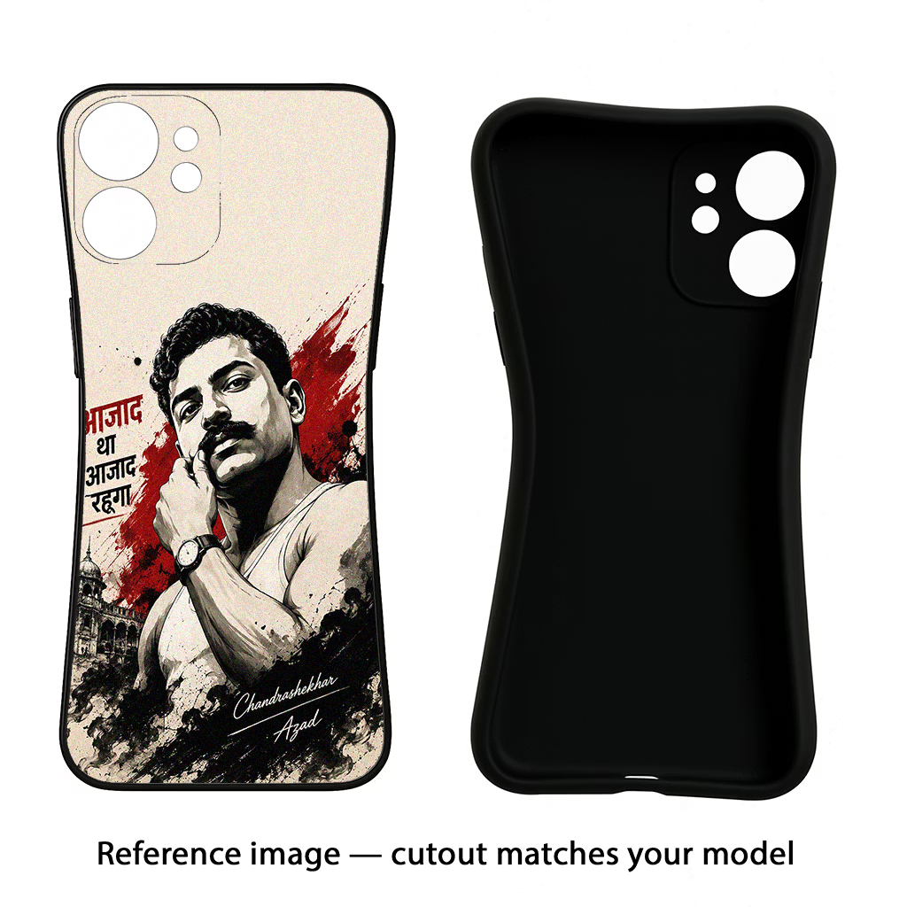Chandrashekhar Azad Fearless CMF by Nothing Phone 1 Black Soft Case Back Cover by Casekaro