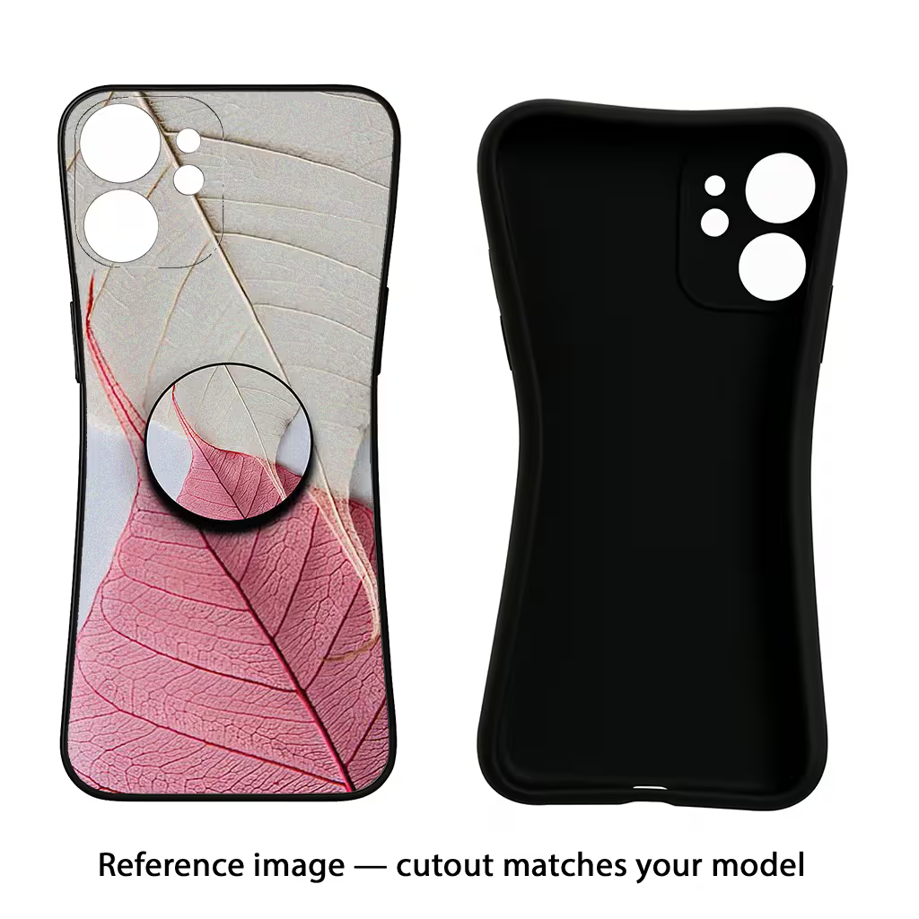 White Pink Leaf Samsung A56 5G Pop Case by Casekaro
