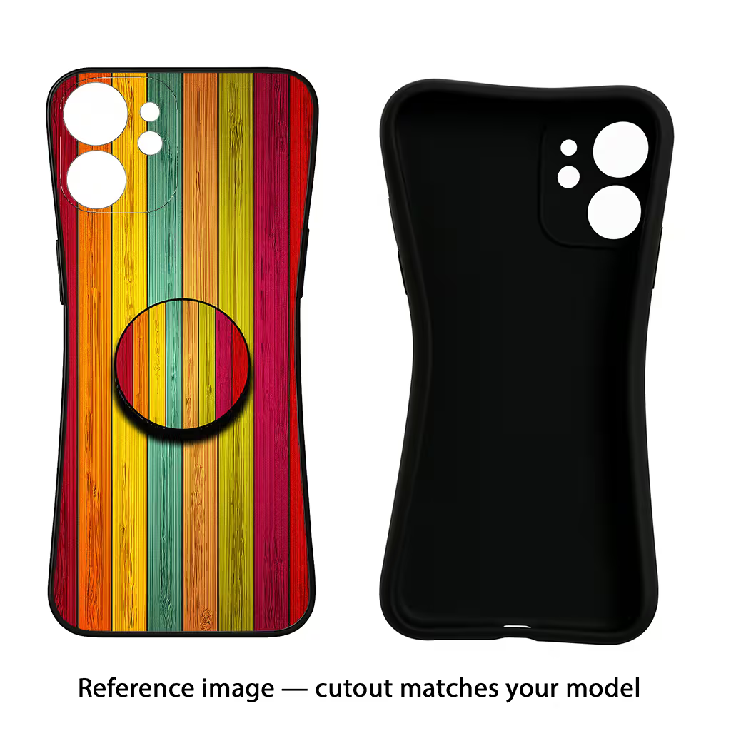 Multicolor Wooden Oppo A18/Oppo A38 Pop Case by Casekaro