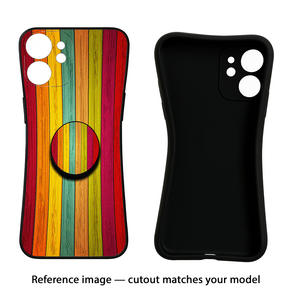 Multicolor Wooden Samsung S24 FE 5G Pop Case by Casekaro