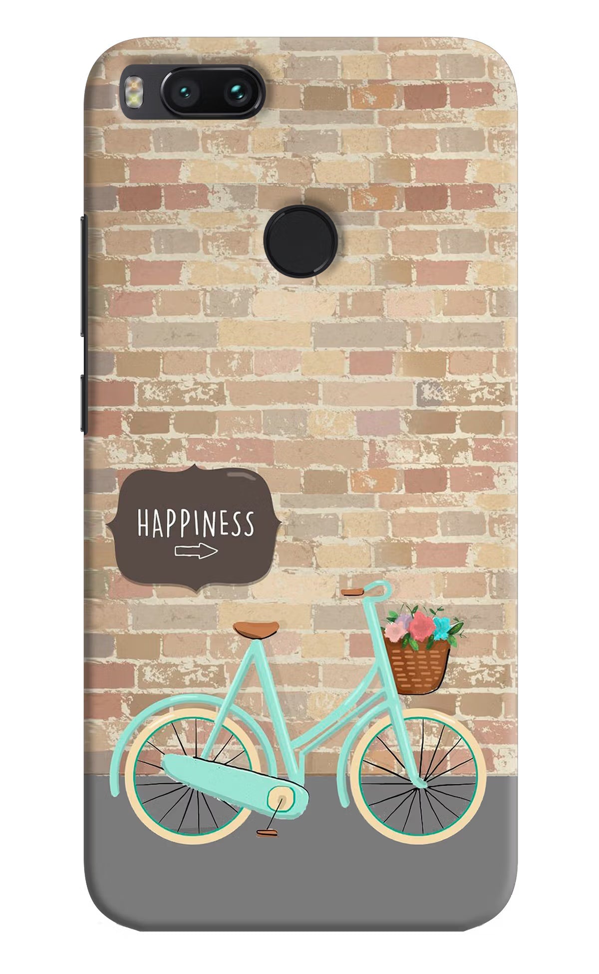 Happiness Artwork Mi A1 Hard Case Back Cover by Casekaro