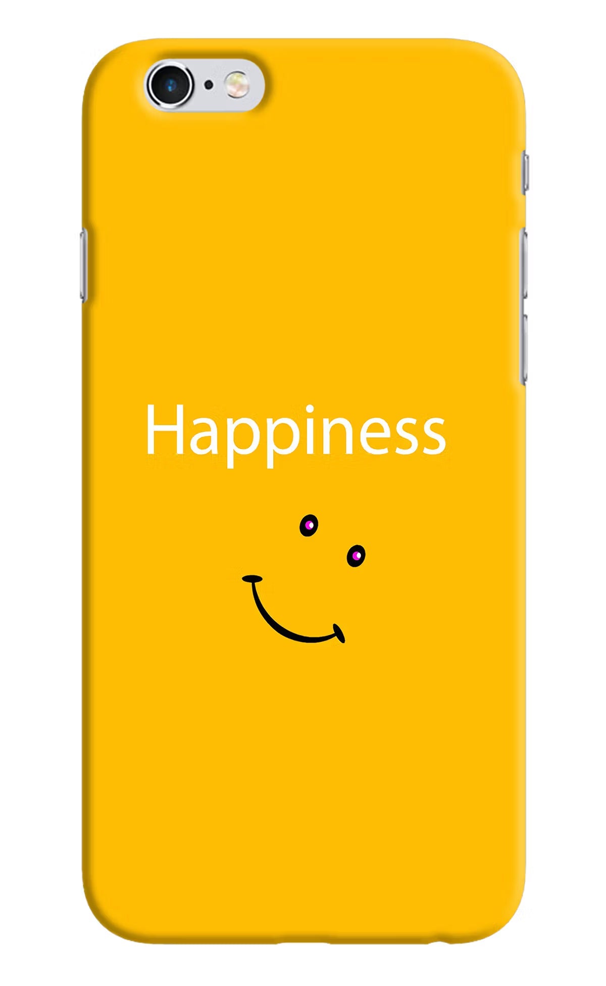 Happiness With Smiley iPhone 6/6s Hard Case Back Cover by Casekaro