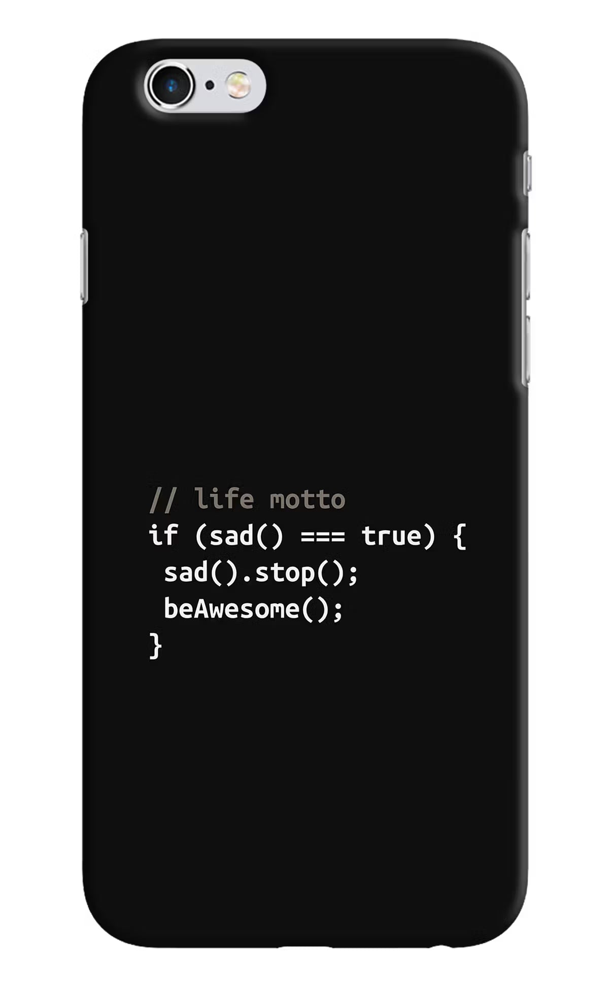Life Motto Code iPhone 6/6s Hard Case Back Cover by Casekaro