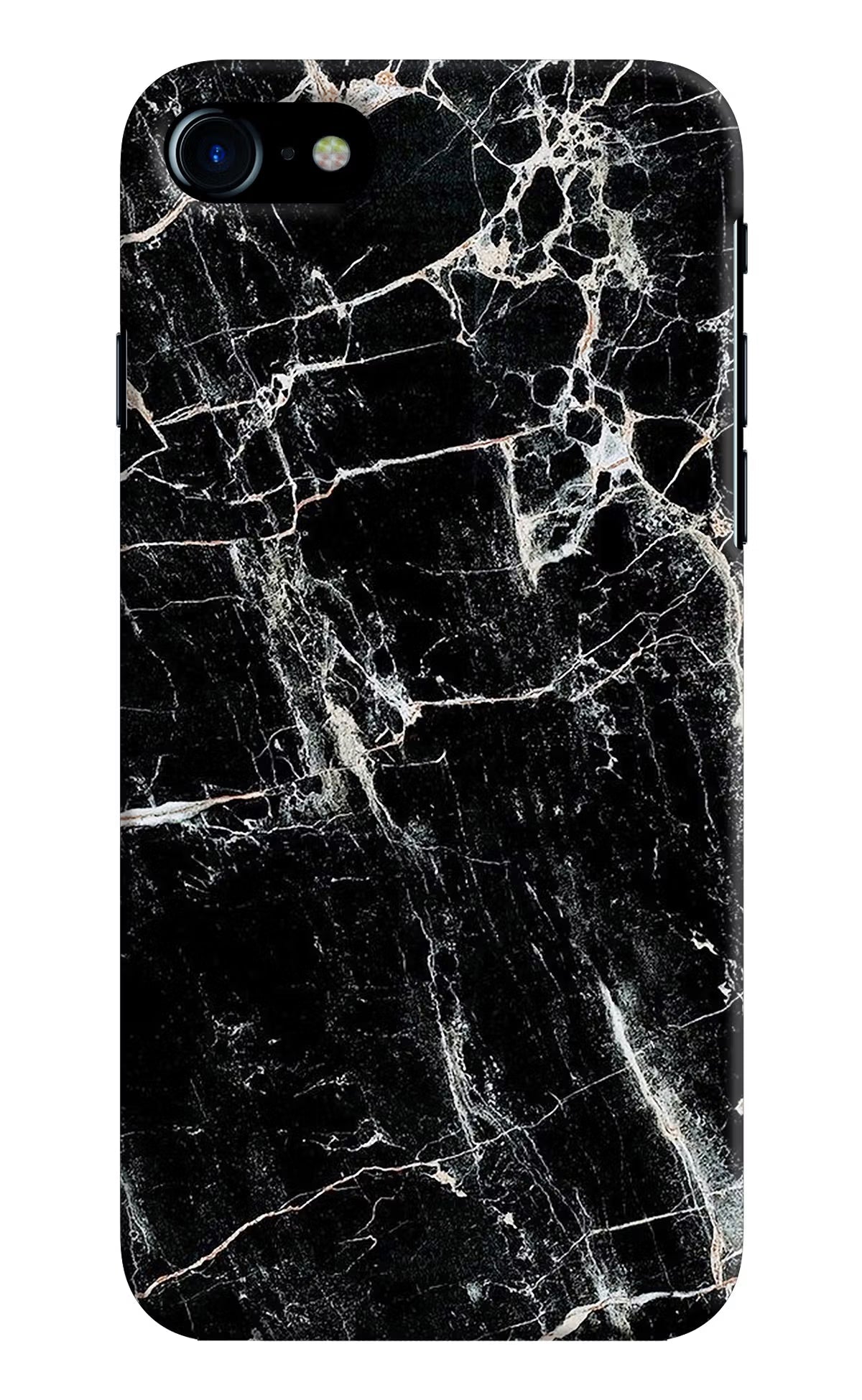 Black Marble Texture iPhone 7/7s Hard Case Back Cover by Casekaro