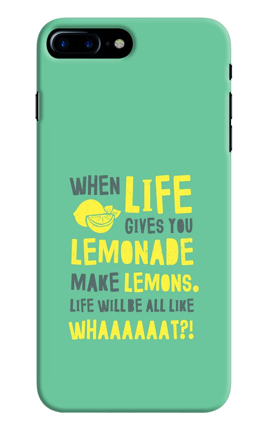 Quote iPhone 7 Plus Hard Case Back Cover by Casekaro