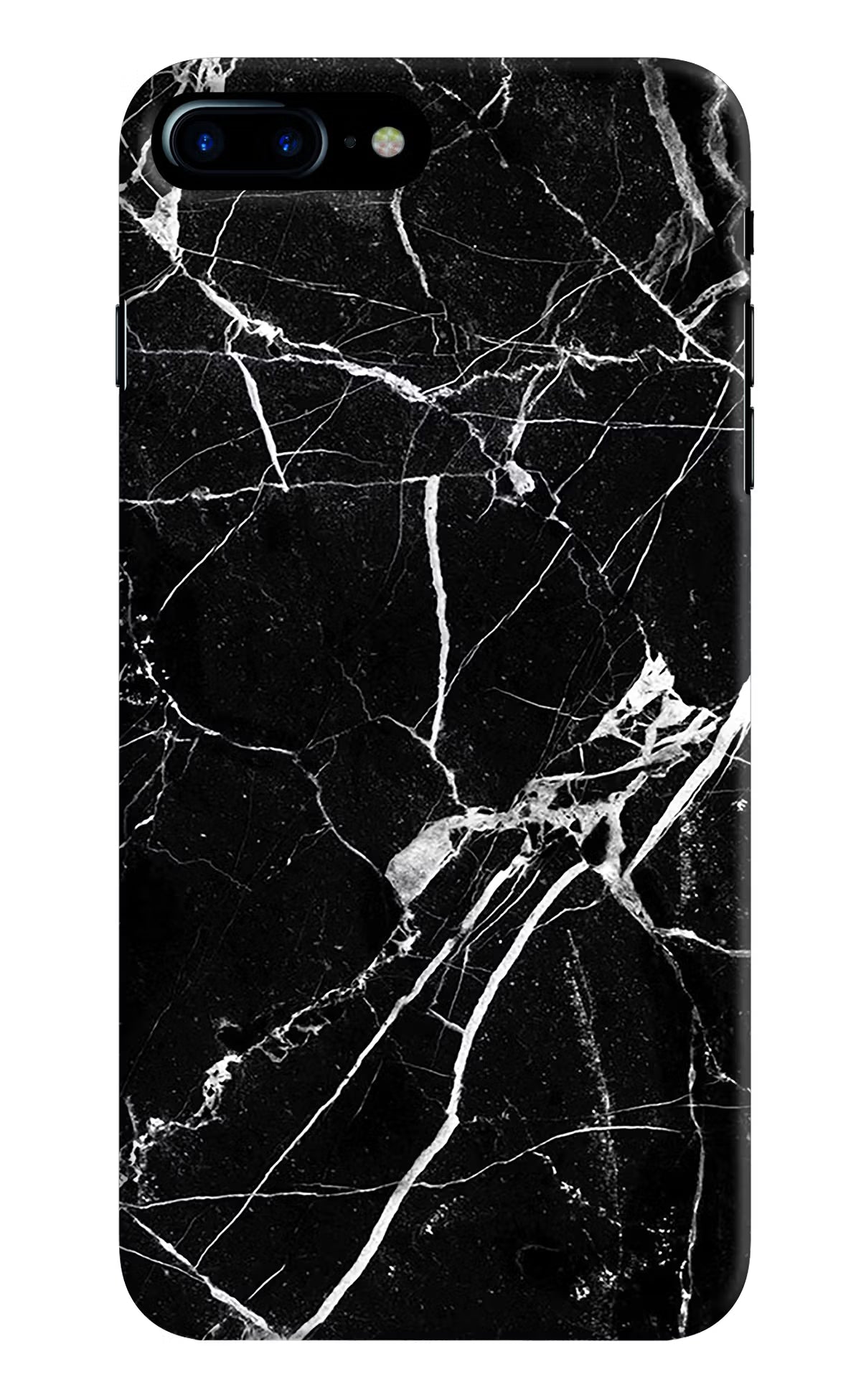 Black Marble Pattern iPhone 7 Plus Hard Case Back Cover by Casekaro