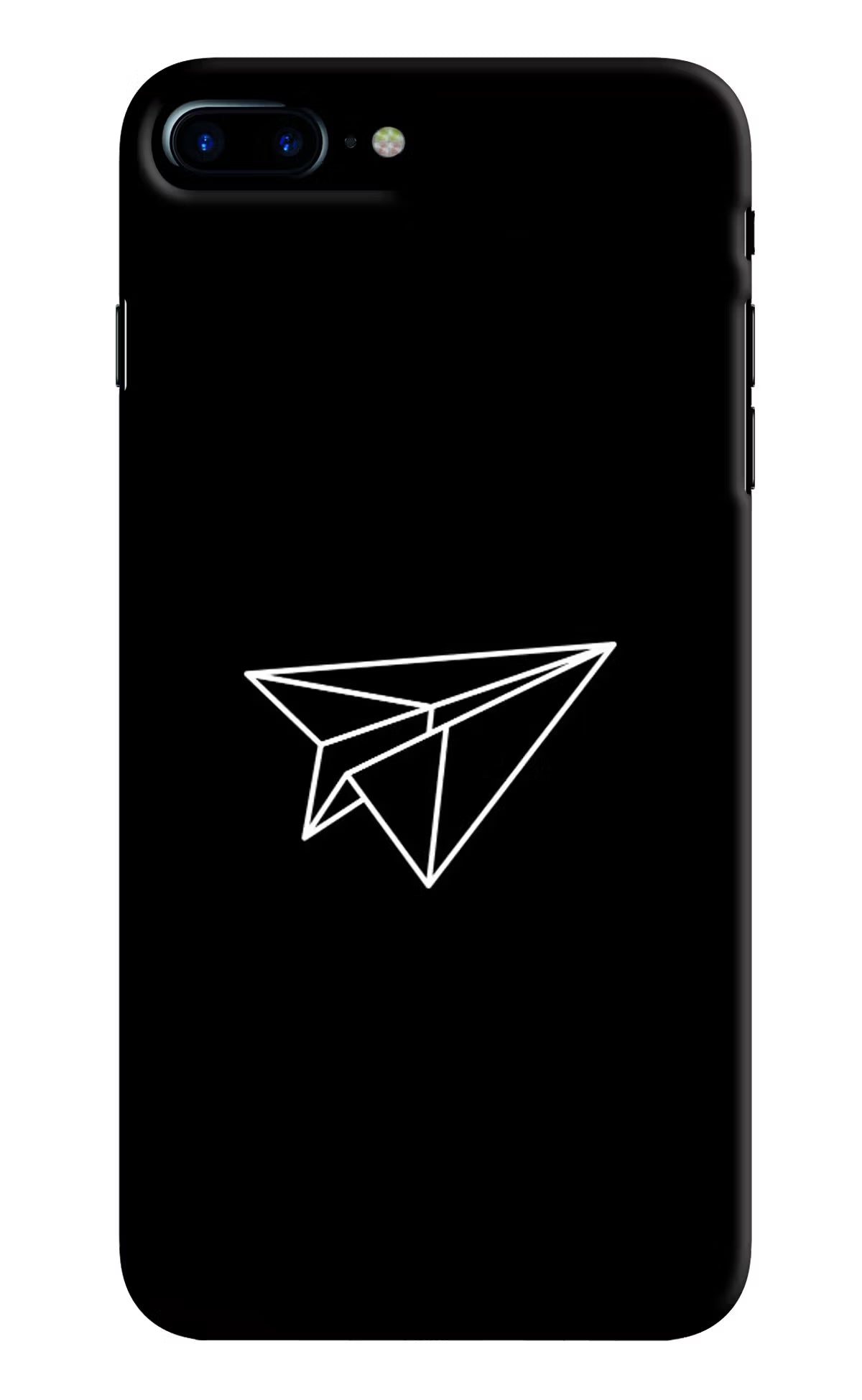 Paper Plane White iPhone 7 Plus Hard Case Back Cover by Casekaro